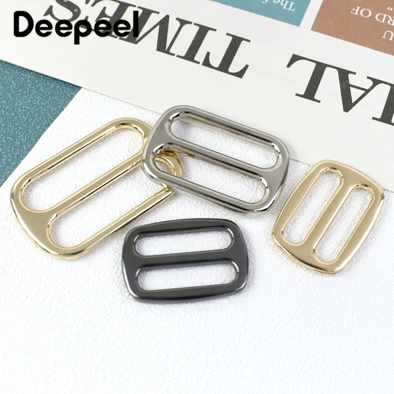 10/20Pcs Deepeel 25/32/38mm Metal Adjust Slider Clasp Tri-Glide Buckle Bags Strap Handbags Hooks Webbing DIY Hardware Accessory