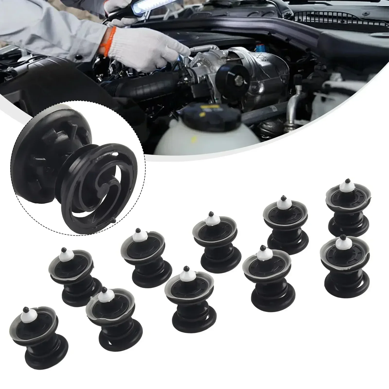 

Clips Kit Panel Push Type Clip Black Door Panel For PASSAT Interior Replacement Durable For PassatBus T5 Taureg