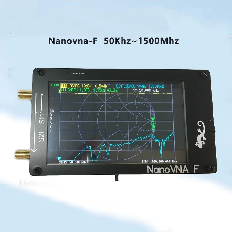 Chinese and English NanoVNA-F 4.3 large screen vector network analyzer antenna test 50KHZ-1.5G portable