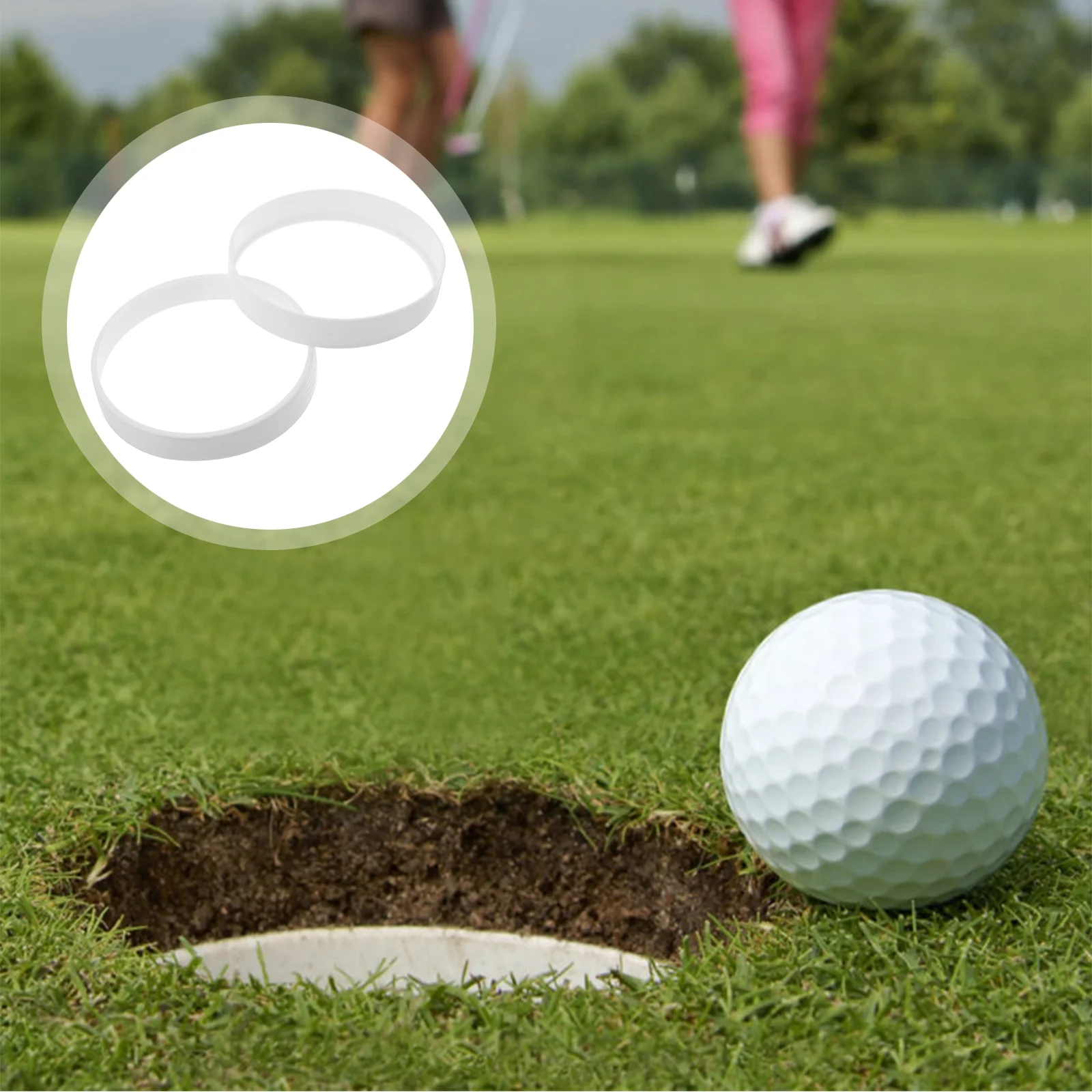 

Golf Hole Cup Plastic Precision Limiter Essential Practice Accessories Putting Green Covers Indoor Training