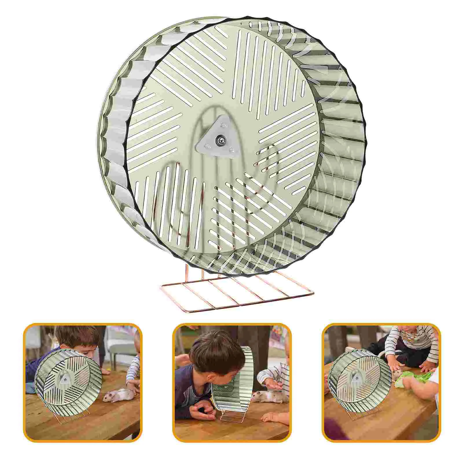 Hamster Running Wheel Small Exercising Chinchilla Toy Compact Hedgehog Alloy Household Rat Brackets