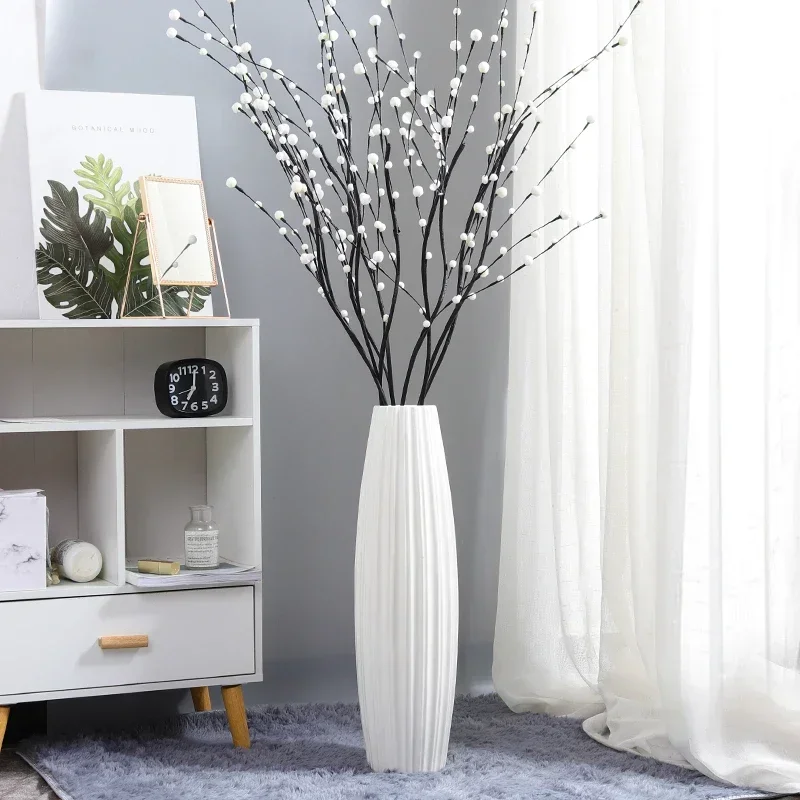Hydroponic Large Ceramic Floor Flower Pots For Plants Minimalist Nordic Vase Design Interior Centerpiece Decorative