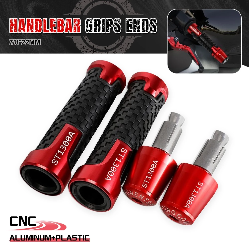 

FOR HONDA ST1300A 2003 2004 2005 2006 2007 2008 2012 Motorcycle Accessories handlebar Grips Handle Bar Ends Plug Aluminum Parts