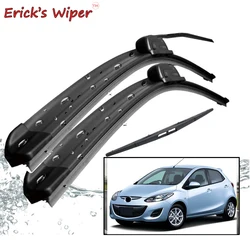 Erick's Wiper Front & Rear Wiper Blades Set Kit For Mazda2 Mazda 2 Demio DE 2007 - 2014 Windscreen Windshield Window 24