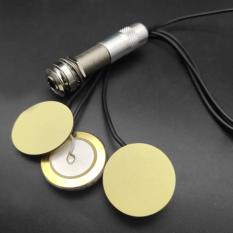 

Простой музыкальный инструмент с открытым отверстием, зуммер, универсальный звукосниматель со свободным отверстием, черный патч-звукосниматель