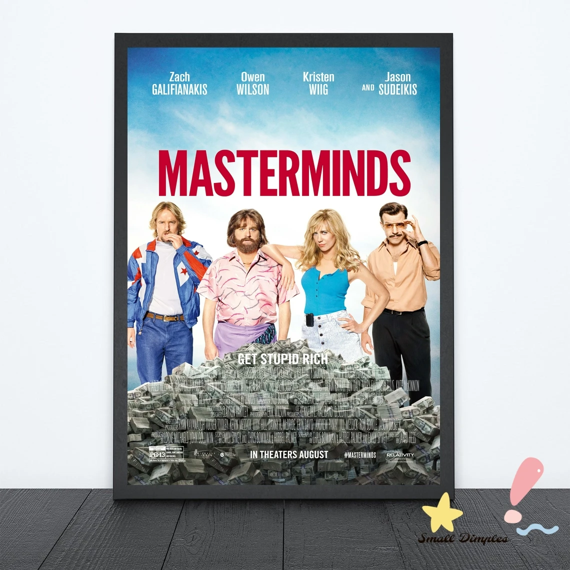 

Классический кинопостер Masterminds, холст, Художественная печать, украшение для дома, настенная живопись (без рамки)