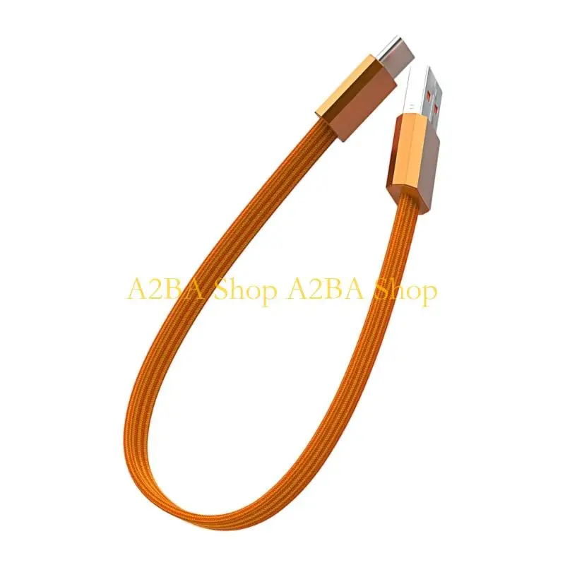 A2BA 30 USB C Flat Woven Charging Cable for Bedside and Desk Daily Use