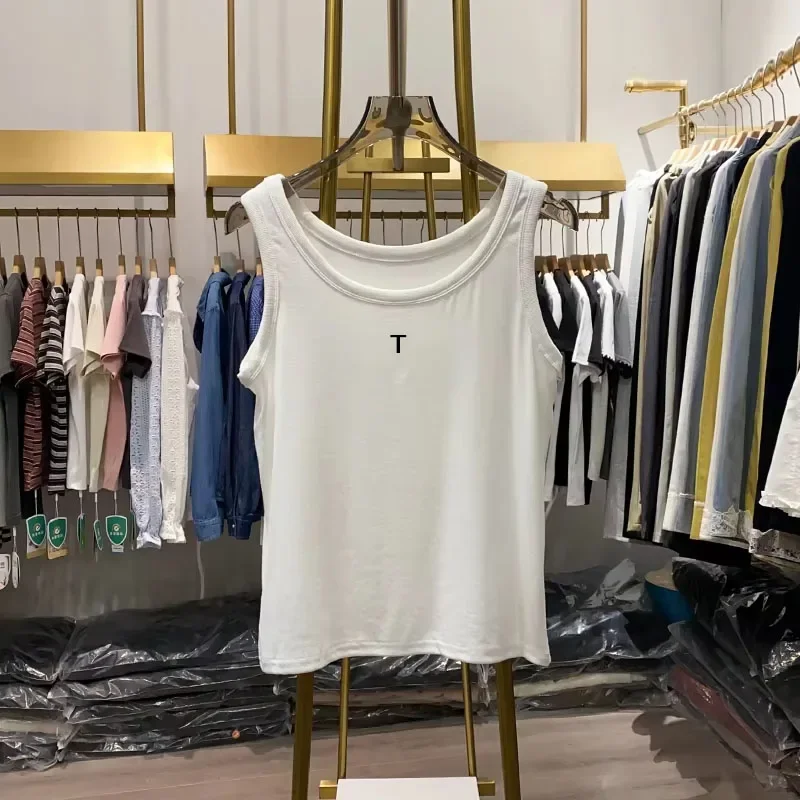 

Sweet and cool women's suspender vest pure cotton coat fashion versatile bottoming top tight Korean version fashion