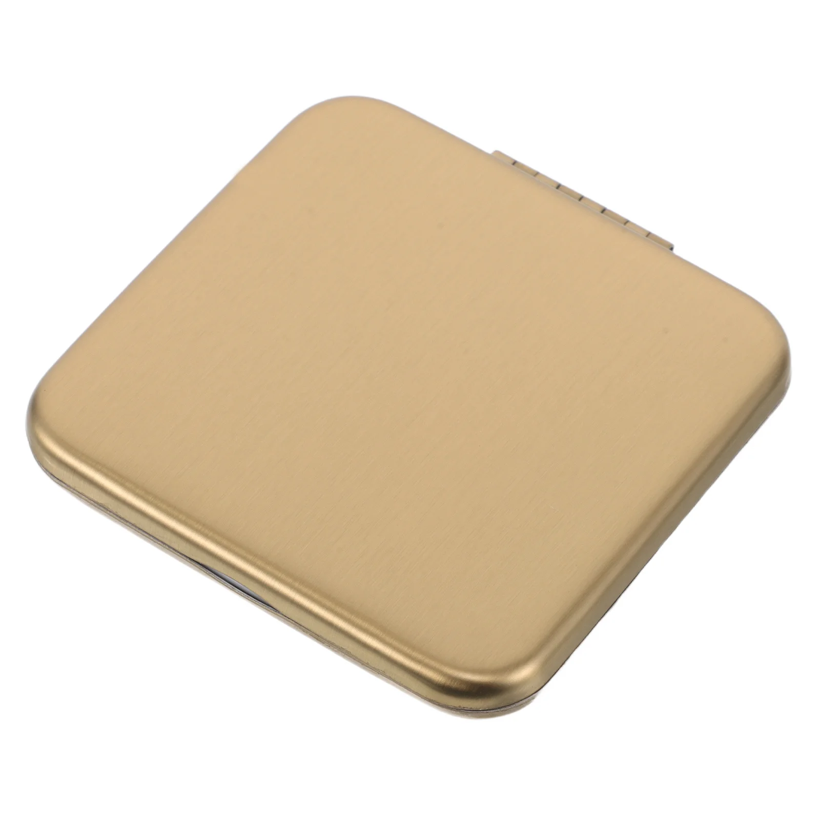 

Portable Folding Makeup Mirror Compact Travel Mirror Double Sided Stainless Steel Handheld Beauty Tool for on The Go