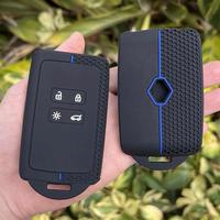 Silicone Key Case Cover For Renault Austral Remote Cover Key Case 4 Buttons Red Blue Car Key Silicone Cover Case Accessories
