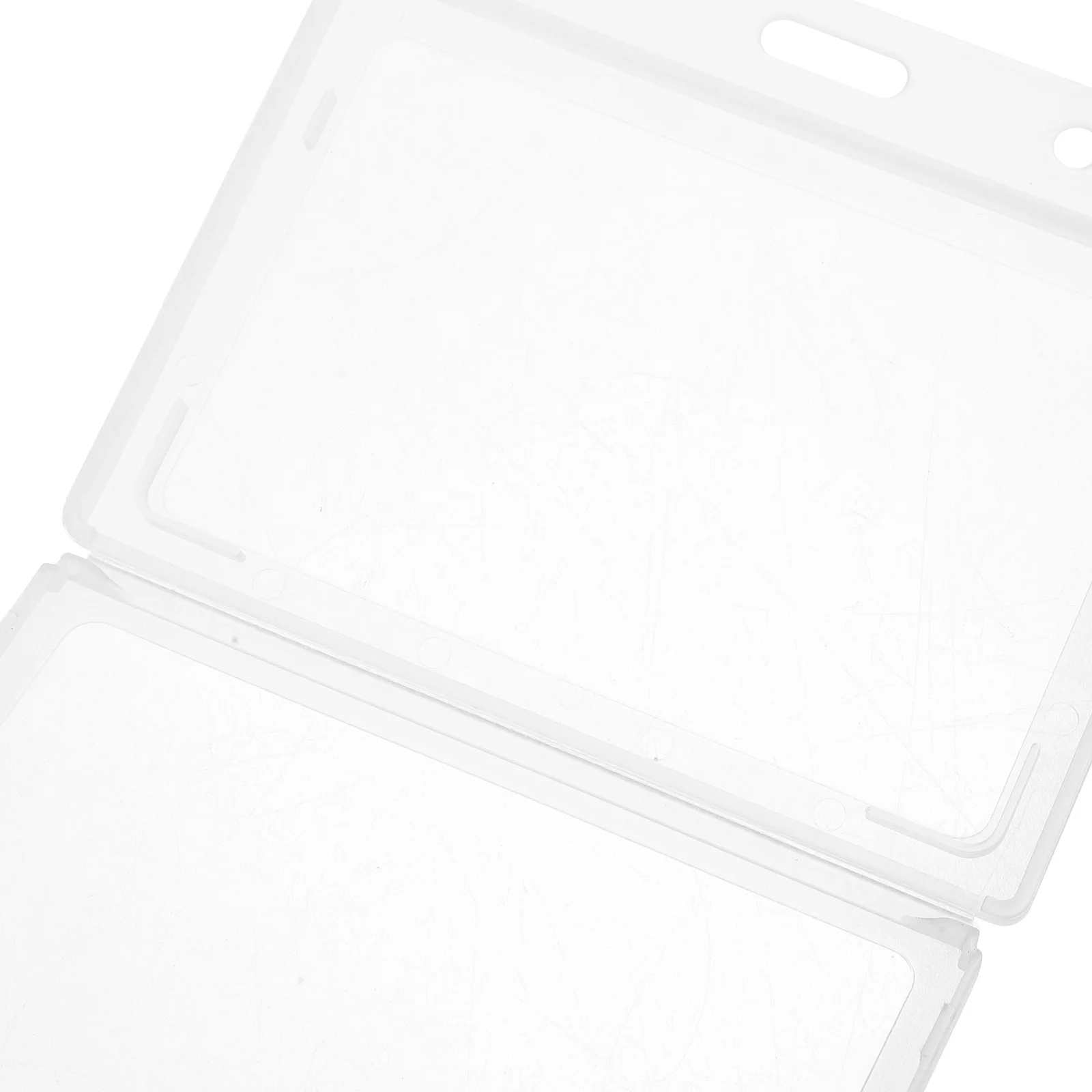 

10Pcs Plastic Badge Holder Horizontal Waterproof Clear Id Card Sleeve Protective Cover for Office School Use Badge Holder