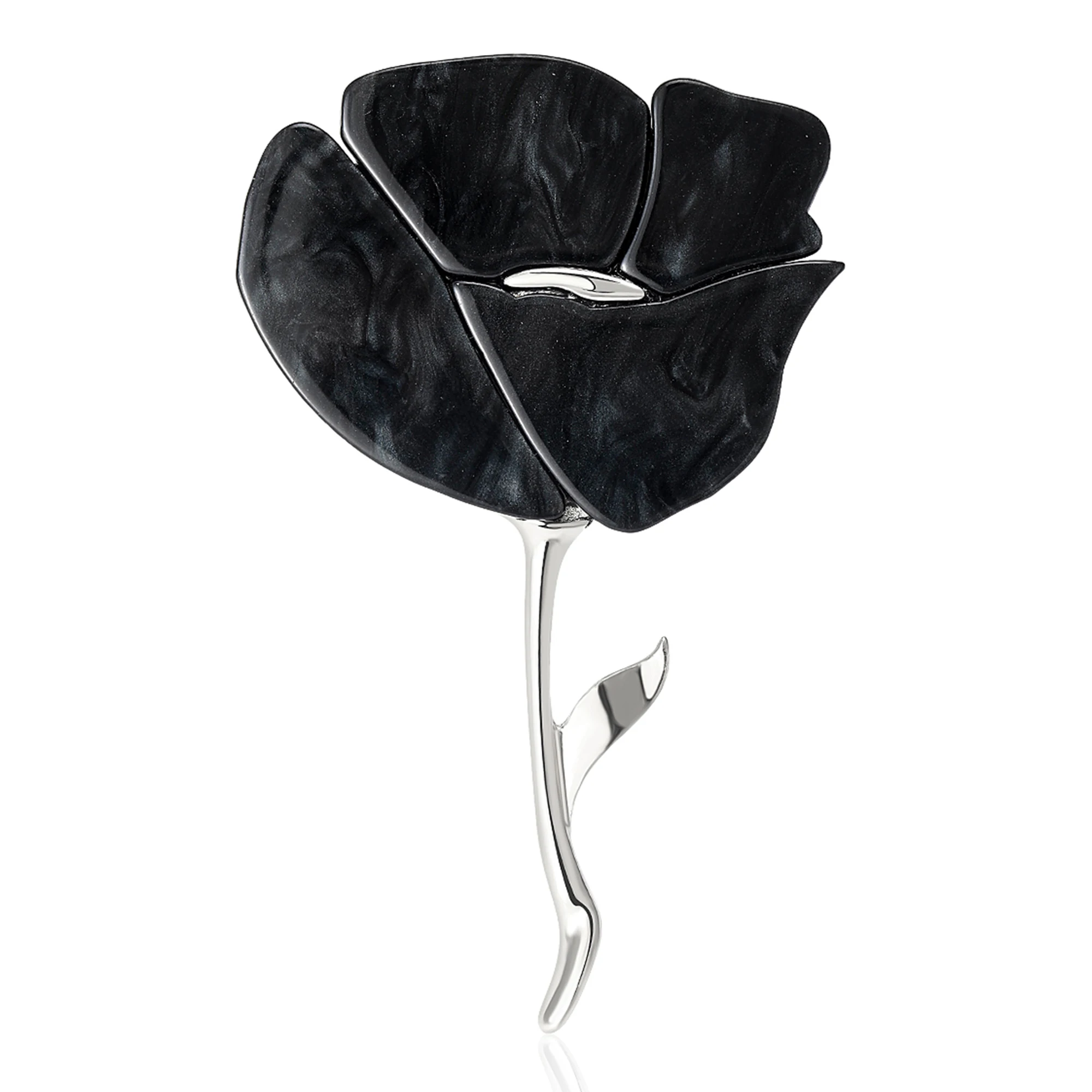 Beaut&Berry Klassieke Acryl Rose Broches voor Vrouwen Unisex Plant Bloem Pins Casual Party Accessoires Geschenken Vrienden Decoratie