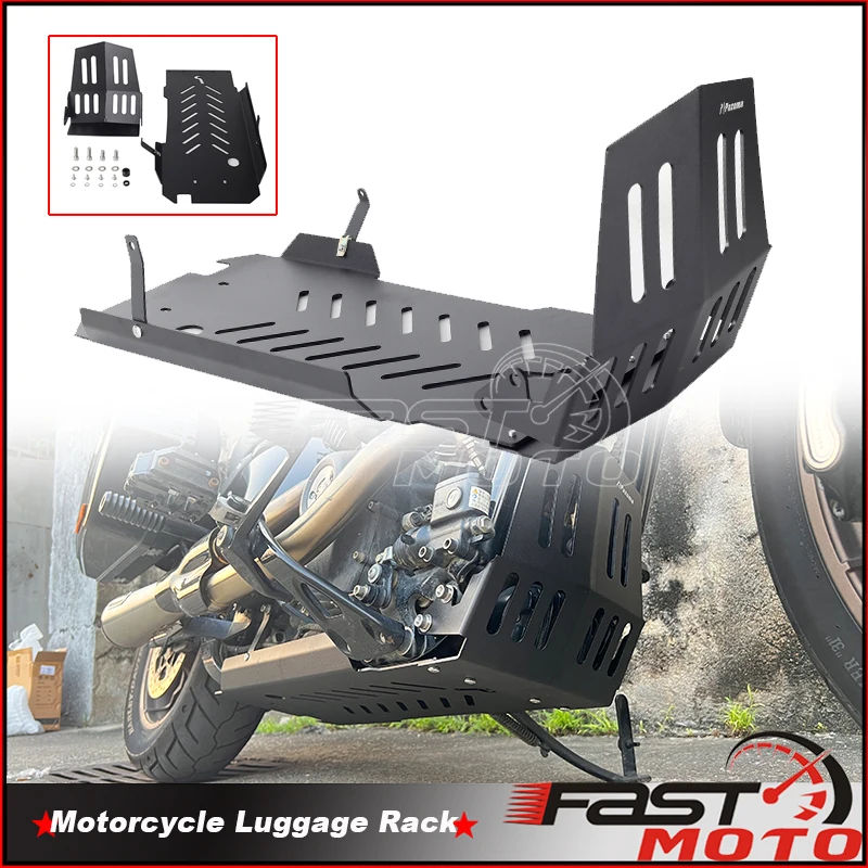 For Harley Breakout Deluxe Fat Boy Fat Bob Heritage Classic Low Rider Slim Sport Glide Skid Plate Engine Guard Protection Cover