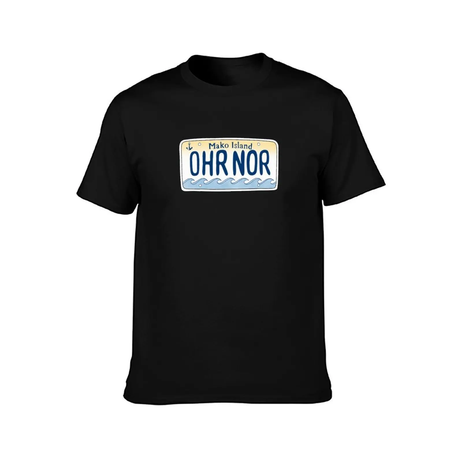 Ohr Nor Cleo H2O License Plate T-Shirt Simple Graphic Design T-Shirt