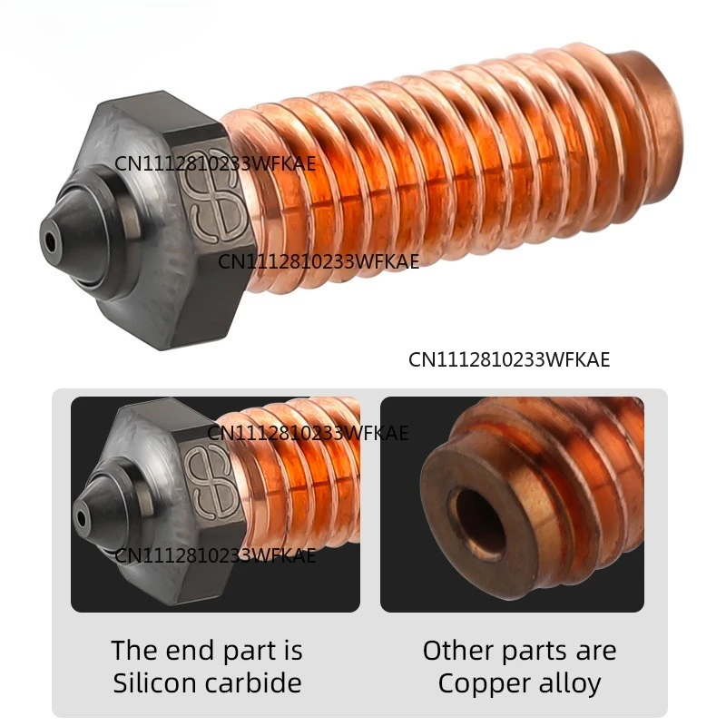 Mellow Phaetus Silicon Carbide Volcano Nozzle Durable Reduce Stick For 3D Printer Accessories Nozzles Prusa Voron VzBoT Hotend