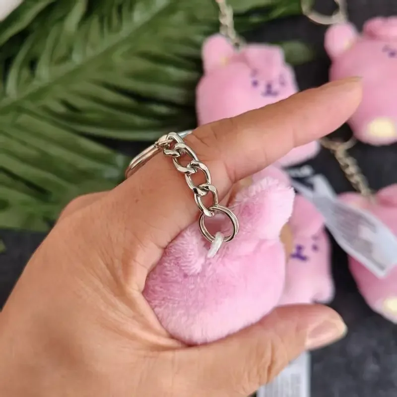 BT21 Ugly and Cute Long Eared Rabbit Plush Pendant Cute Keychain Doll Plush Keychain view 3