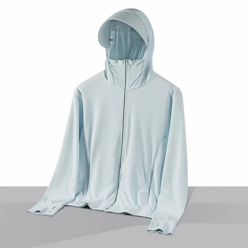  Summer Thin Couple Sports Leisure Sunscreen Clothing Comfortable High Quality Ice Silk Breathable Outdoor UV Protection Coat