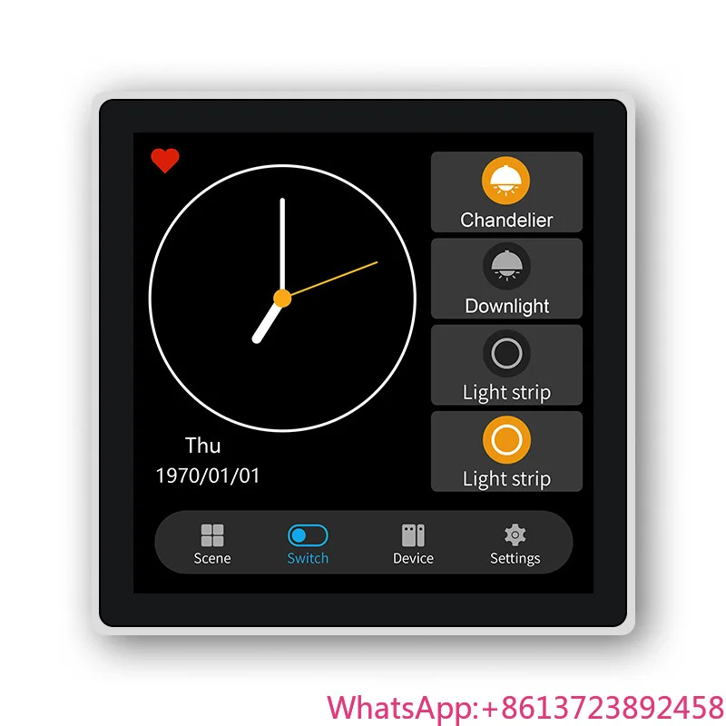 

2023 New Smart Home Tuya Switch and Scene Panel Zigbee Smart Home to Control Lights with Tuya/life APP Remote Control Switch