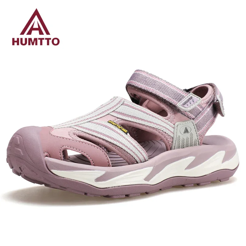 

HUMTTO Summer Women's Sandals Casual Wading Shoes Quick-drying Outdoor Flat Sandals for Women Breathable Beach Water Sneakers