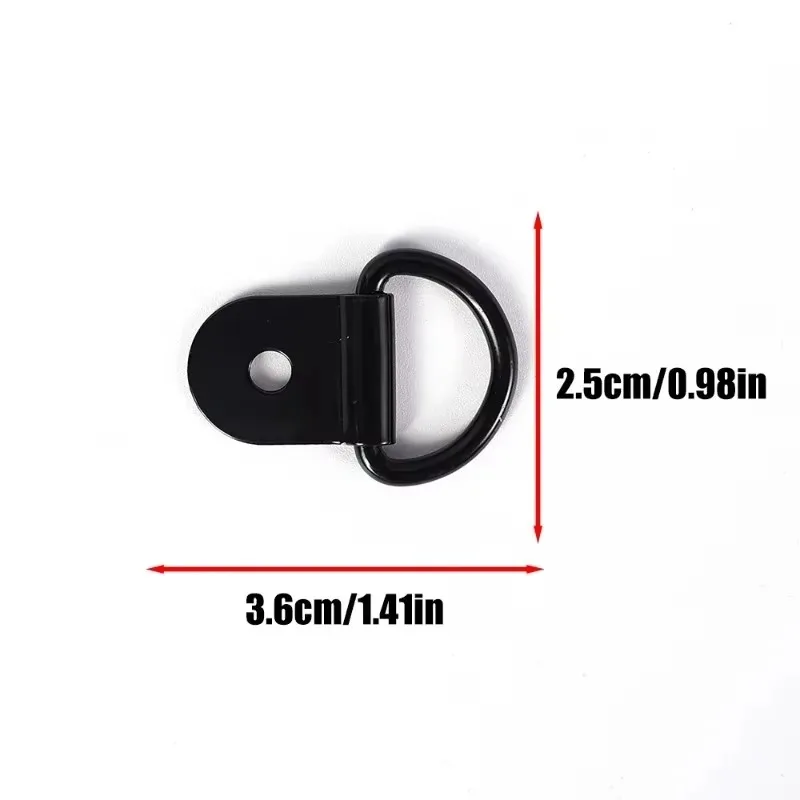 10/20Pcs Stainless Steel D Shape Pull Hook Tie Down Anchor Ring for Truck Trailer RV Boat Cargo Accessories image 6