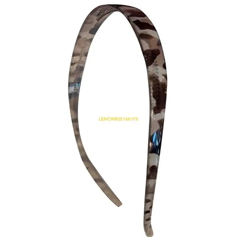 

Q39C Slip-resistant Headband Bride Make-up Headpieces for Sunglasses Glasses Leopard Print Plain Headband