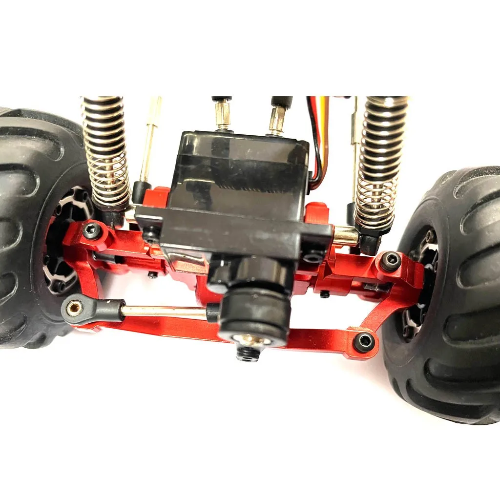 HBX 1/24 2098B โลหะ RC รถเพลาพวงมาลัย Knuckle เกียร์เพลาติดตั้งชิ้นส่วนพวงมาลัยกล่องเกียร์อัพเกรดอุปกรณ์เสริม