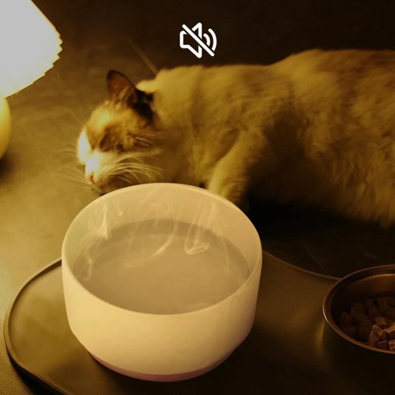 1 قطعة أطباق تسخين الحيوانات الأليفة قفص حاوية طعام الجراء الثرموستاتي الذكي