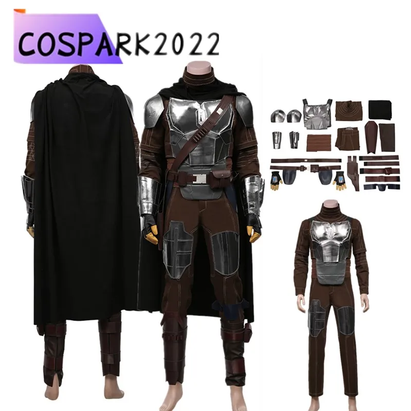 

Din Cosplay Djarin Costume Bounty Fantasy Hunter Adult Men Battle Armor Mask Outfits Halloween Carnival Disguise Party Suit