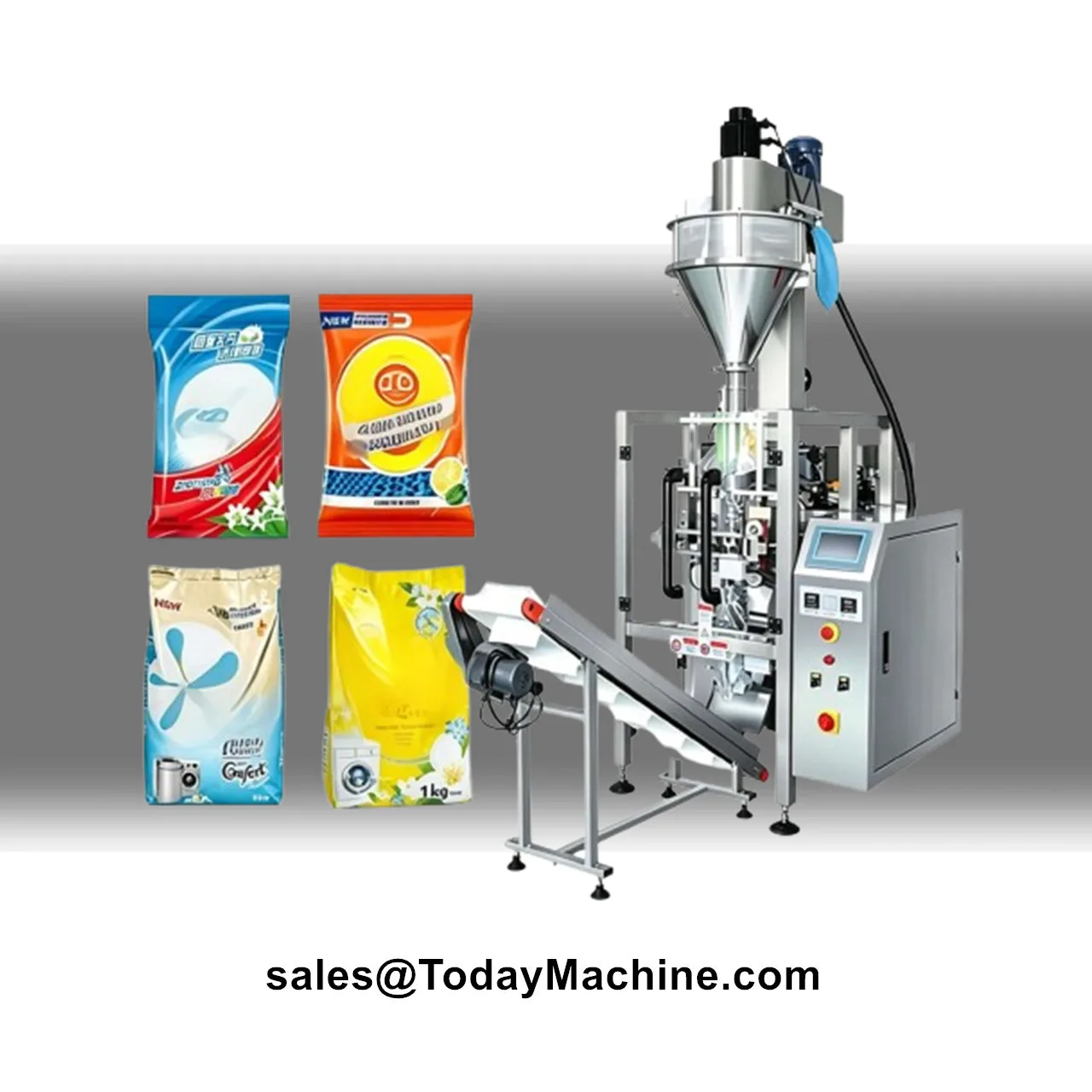 Automatic Collar Type Back Seal Bag Pine Nuts Food Granule Filling Packing Machine