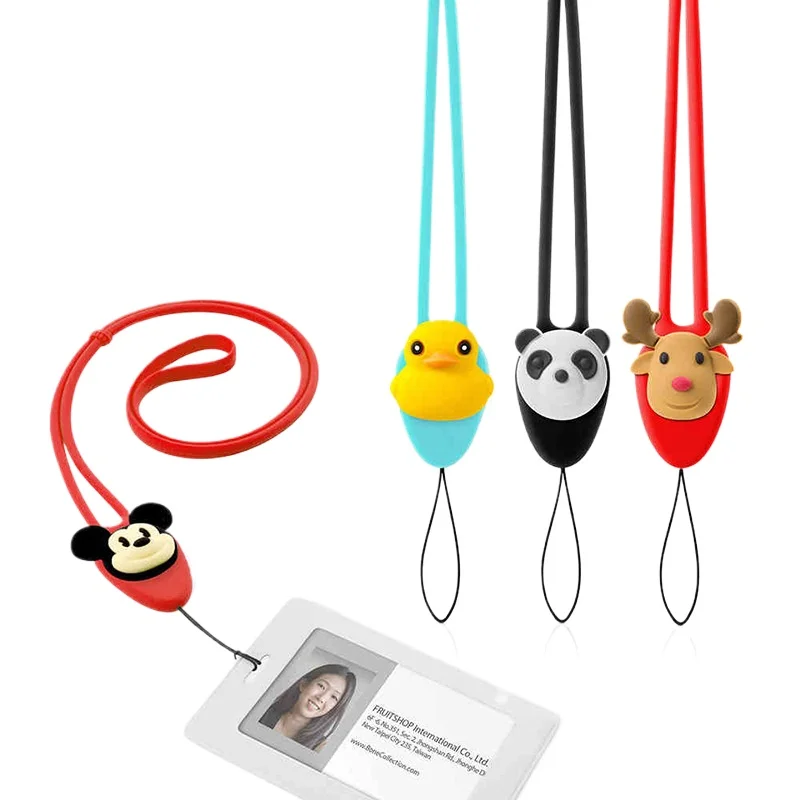 

Mobile phone lanyard neck lanyard cute doll mobile phone camera U disk work card