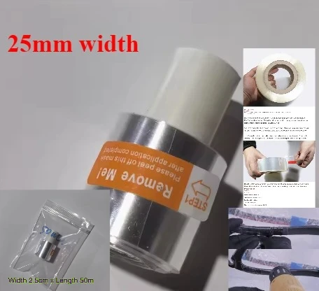 

25mm Heat Shrink Tape High Temp Resistant Quality Carbon Fiber Material Repair