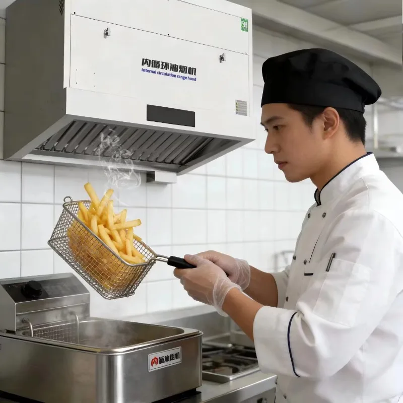Commercial Customizable Range Hood | No Ductwork Required, Advanced Carbon Odor Control for Malls & Historic Buildings
