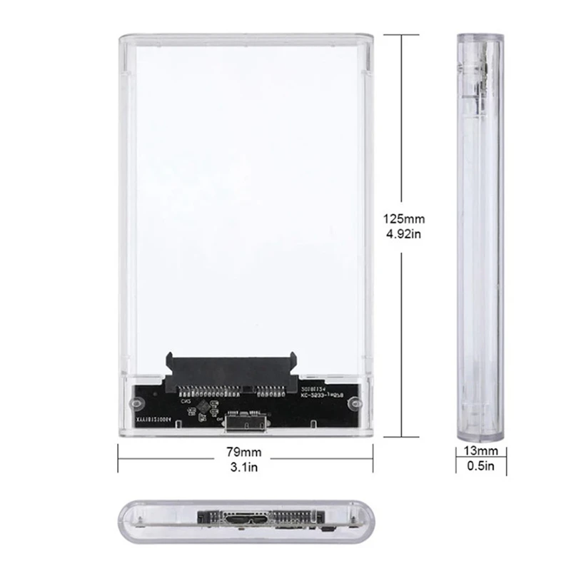 HDD Case For Hard Box 2.5 Inch HDD Enclosure SATA To USB 3.0 Type-C 3.1 External Hard Drive Case