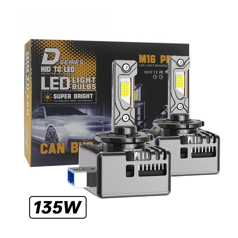 

Автомобильные светодиодные фары серии 90 Вт D Plug and Play D1S D2S D3S D4S, высокояркий декодер Canbus, автомобильные аксессуары, светодиодные фонари