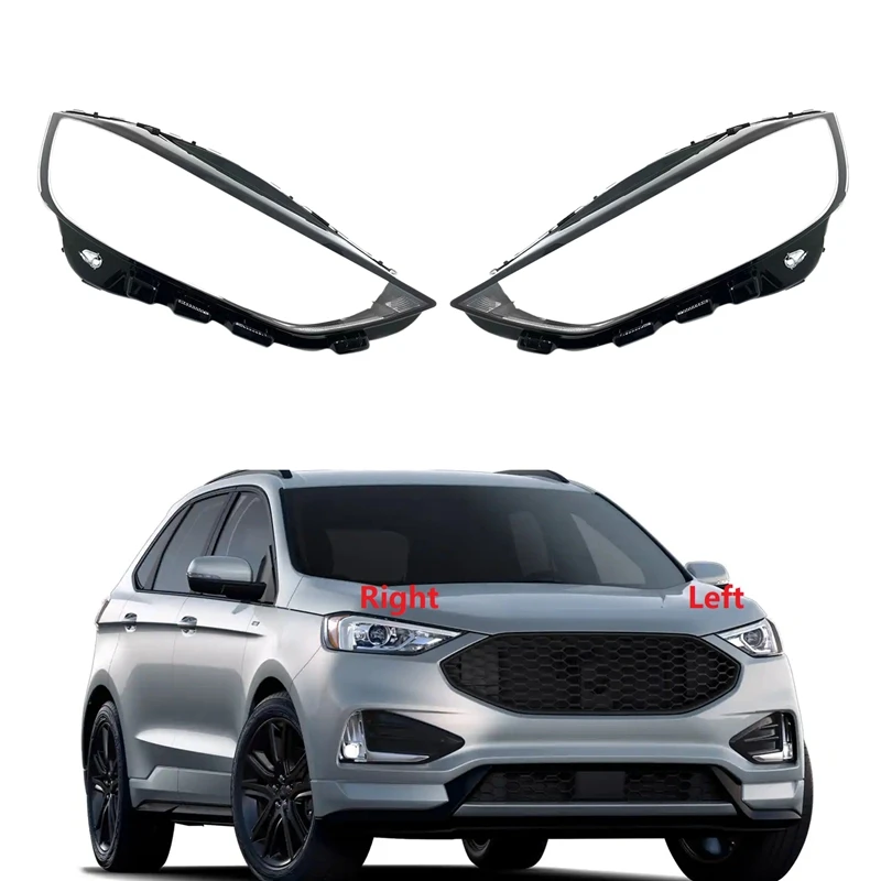 

For Ford Edge 2019 2020 2021 Headlight Shell Lamp Shade Transparent Lens Cover Headlight Cover