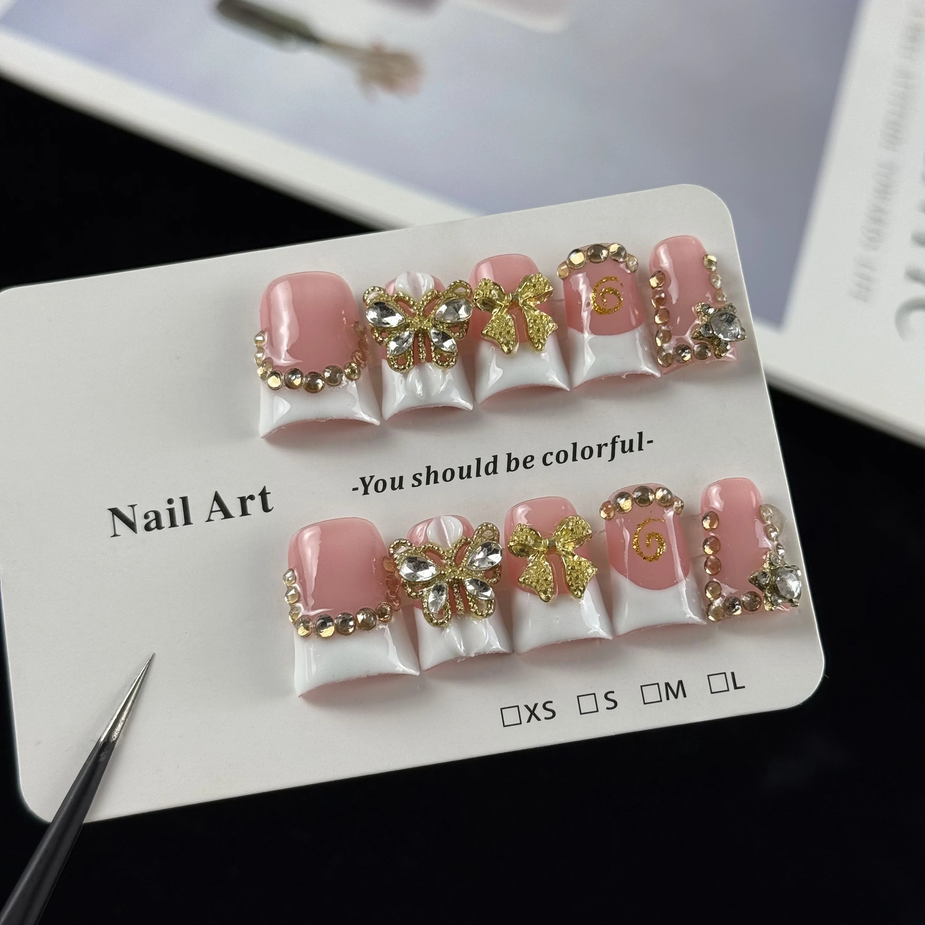 10pcs high-end Luxury-sleek st - Nail Art Fake Nails recension och pris