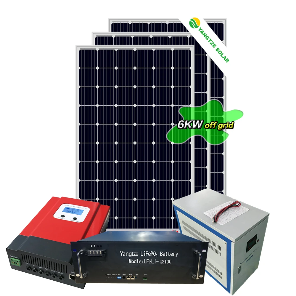 Yangtze professional supplier solar system 6kw  off grid  energy 