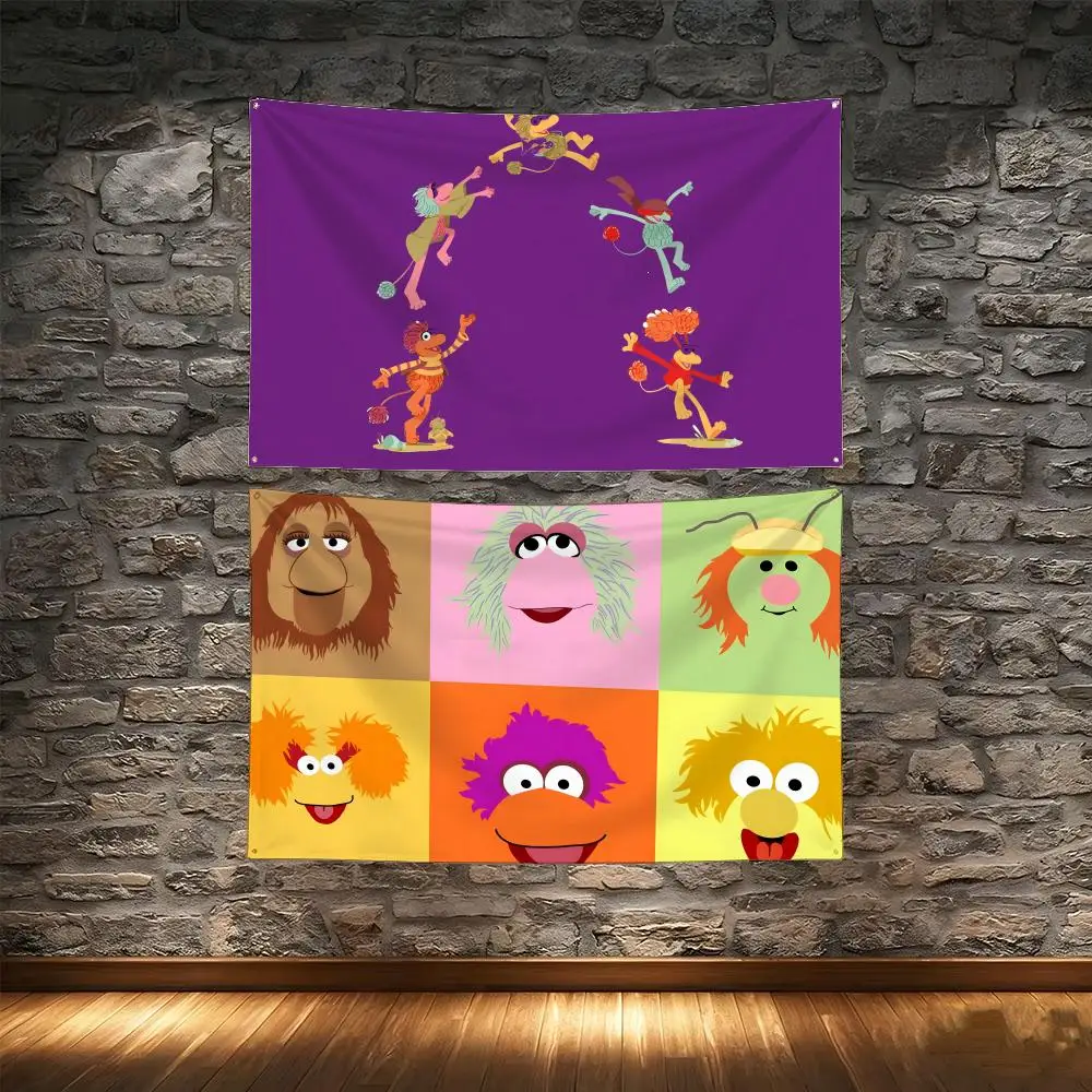 Fantasy Cartoon F-Fraggle Rock Home Decor Flags Tapestry Creative Pattern Photo Living Room Wall Art Party Outdoor Decor