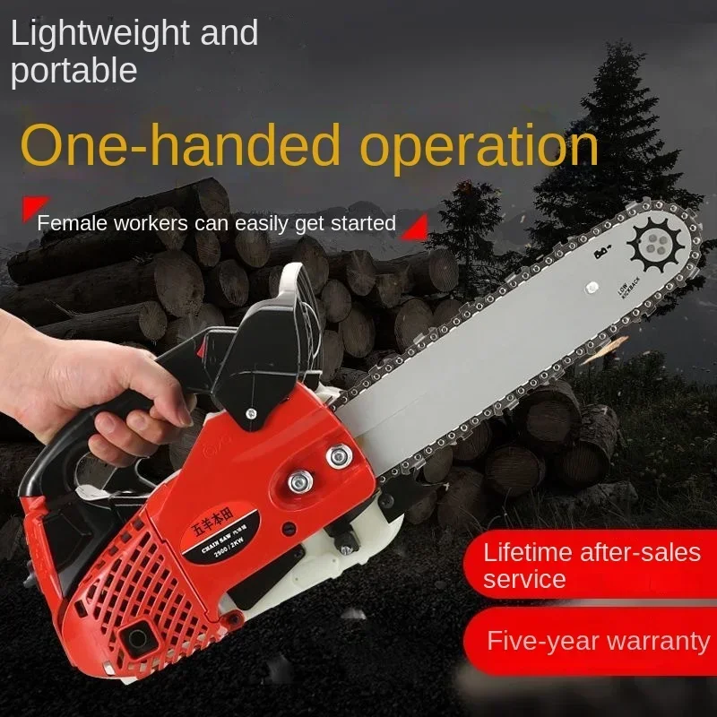 Small chainsaw portable hand-held gasoline saw logging saw bamboo saw 12 inch chainsaw small household chainsaw