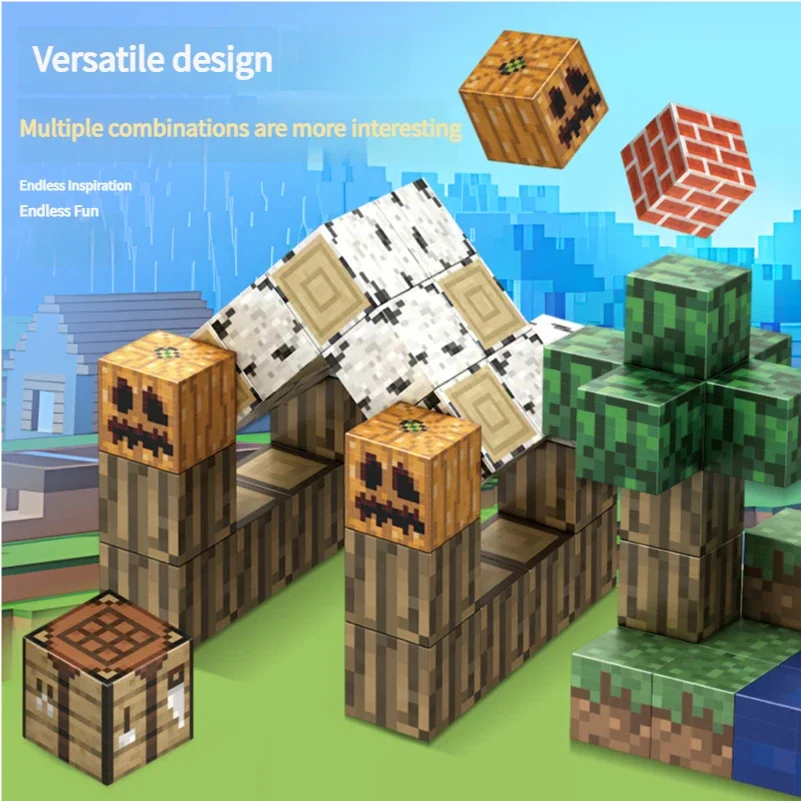 STEM Magnetic Tiles Building Blocks Toys for Kids Educational Construction Non-Toxic ABS Learning Toys Gift for Child Birthday