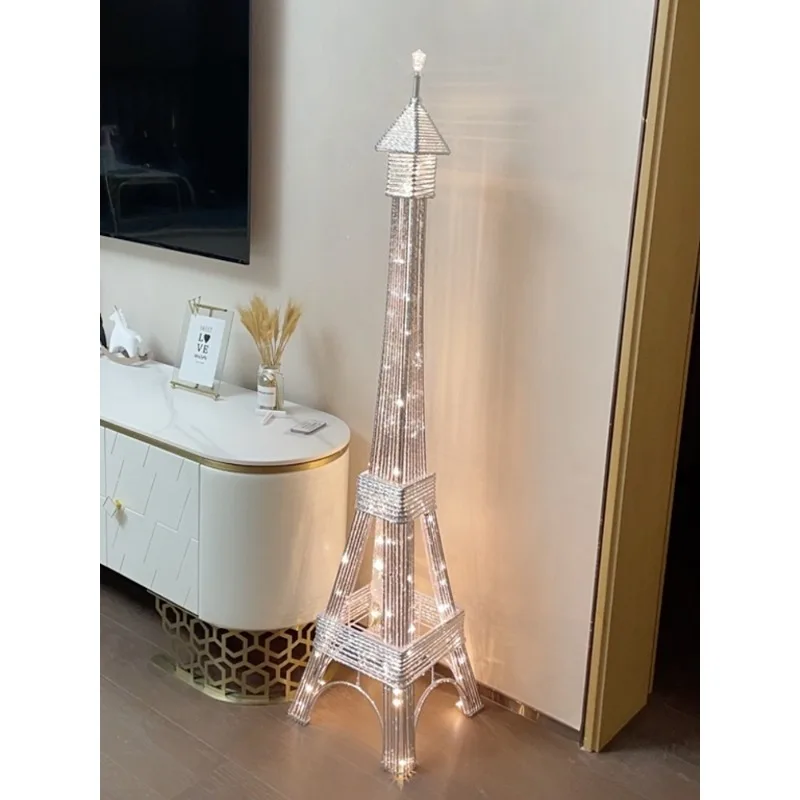 Imagem -04 - Luminária de Assoalho Torre Eiffel Europeia e Americana Design Criativo Sala de Estar Simples Quarto Arte Quente Lâmpada Decorativa de Alta Qualidade