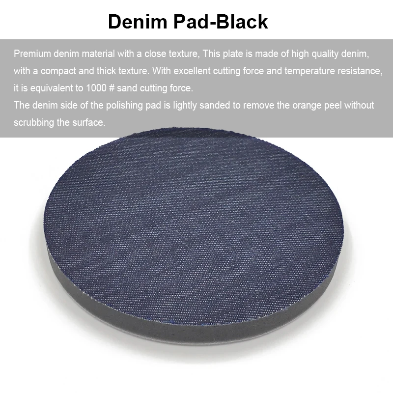 5Inch Car Polishing Pad Car Orange-peel Removal Polishing Pad Denim 125mm 2000 Grit Sanding Buffing Pad Denim Car Polishing Disc