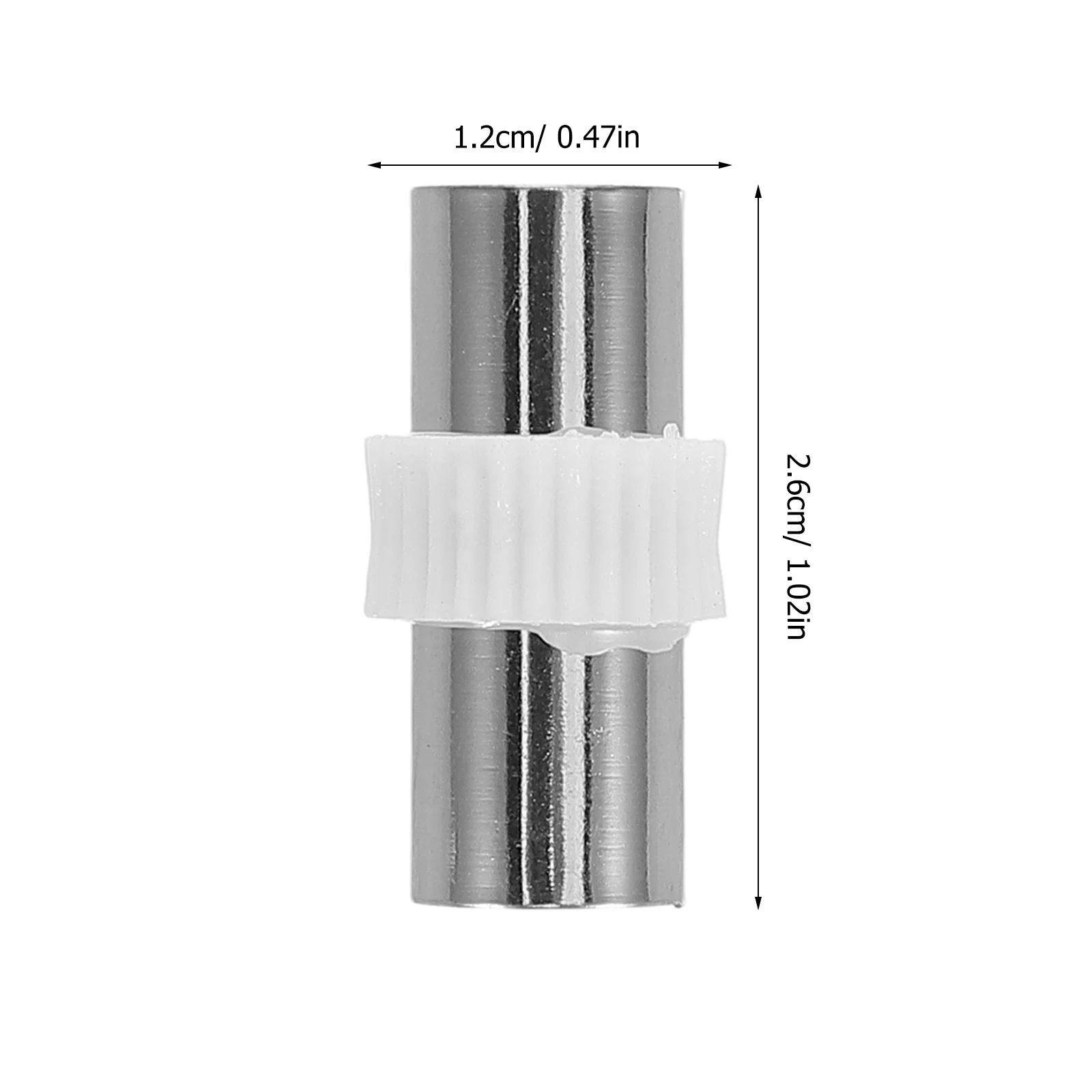 1 قطعة محول محوري أنثى إلى أنثى لتوصيل هوائي الأقمار الصناعية مادة بلاستيكية حديد مقبس توصيل متين
