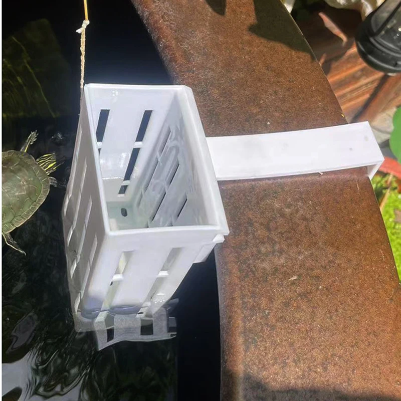 1/3Pcs Aquarium Plant Basket Wall-Mounted Hydroponic Hanging Planter for Fish Tank Aquatic Water Plants Holder with Hanging Hook - view 6