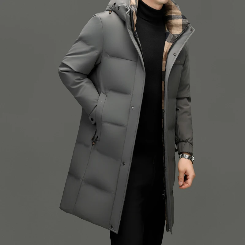 Long Down Jacket Man High Quality Duck Down Padding Designer Clothes Men Hooded Jackets Winter Jacket Casual Man Sack Male Coat