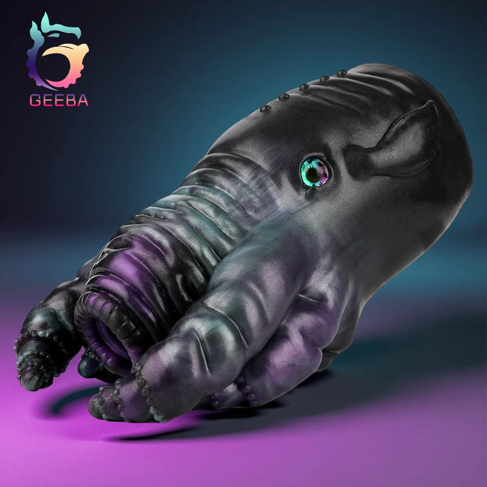 GEEBA الخيال الحيوان جيب كس ذكر الضارب سيليكون الرجال الاستمناء نابض بالحياة الاستمناء كم الكبار لعبة الجنس الرجال Onahole