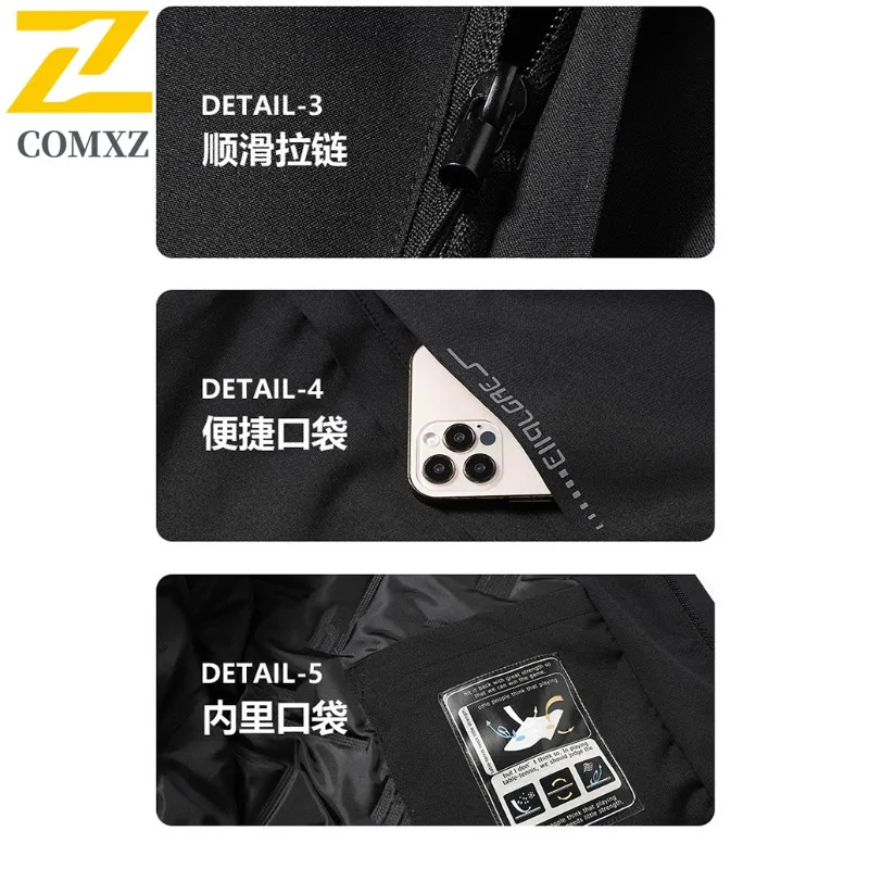 COMXZ الرجال القطن وسادة مبطنة يندبروف مقاوم للماء مغامرة تسلق الشتاء سترة 2025 التخييم الدافئة سميكة مبطن سترة #6