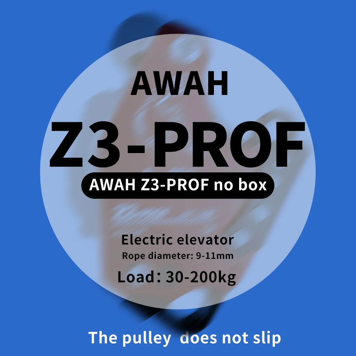 Awah Z3 prof red ascent descent device lift descender joint load 30kg-200kg for 9-11mm rope