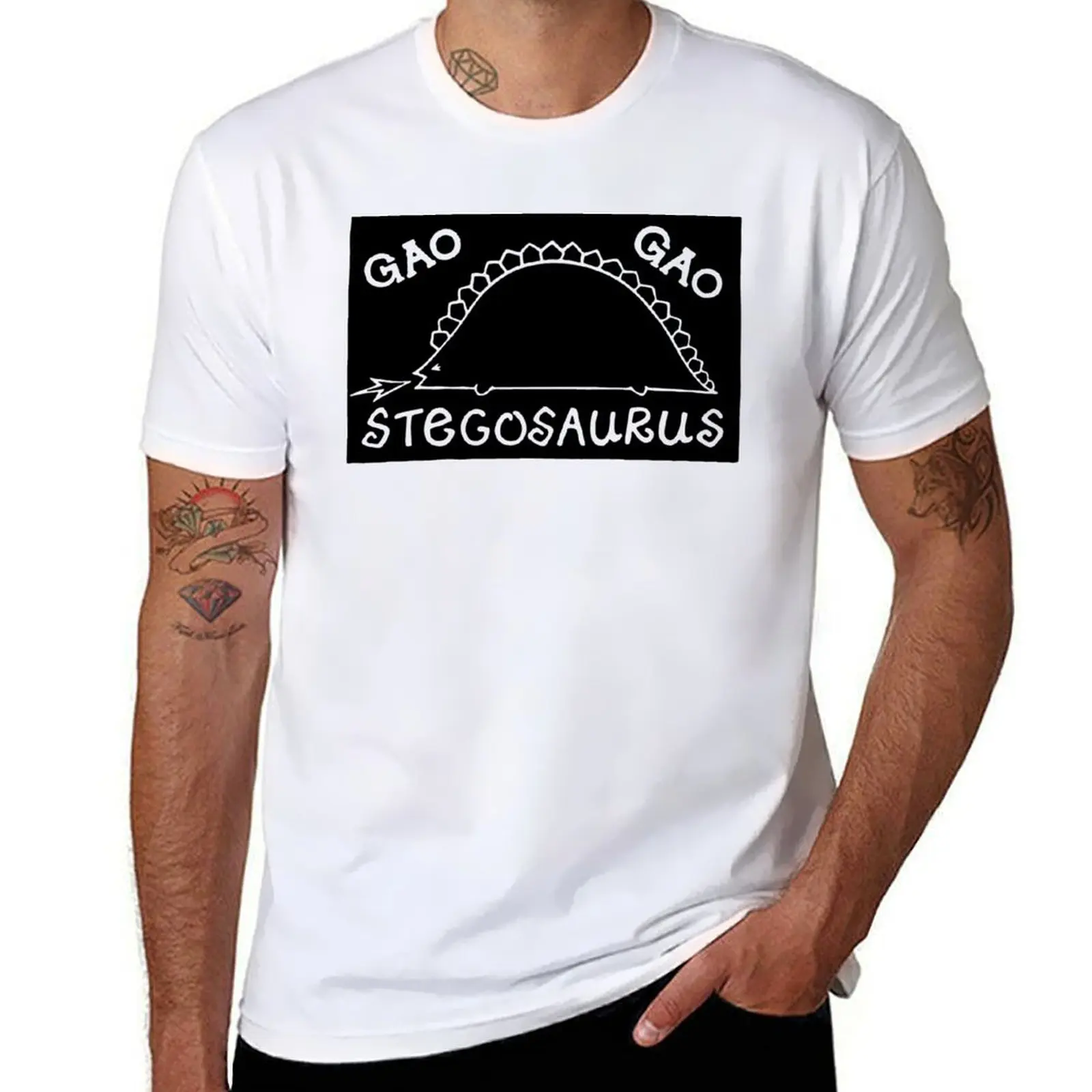 

T-Shirt soft shirts cotton anime STEGOSAURUS for tshirt man GAO heavy t t GAO shirt man cotton