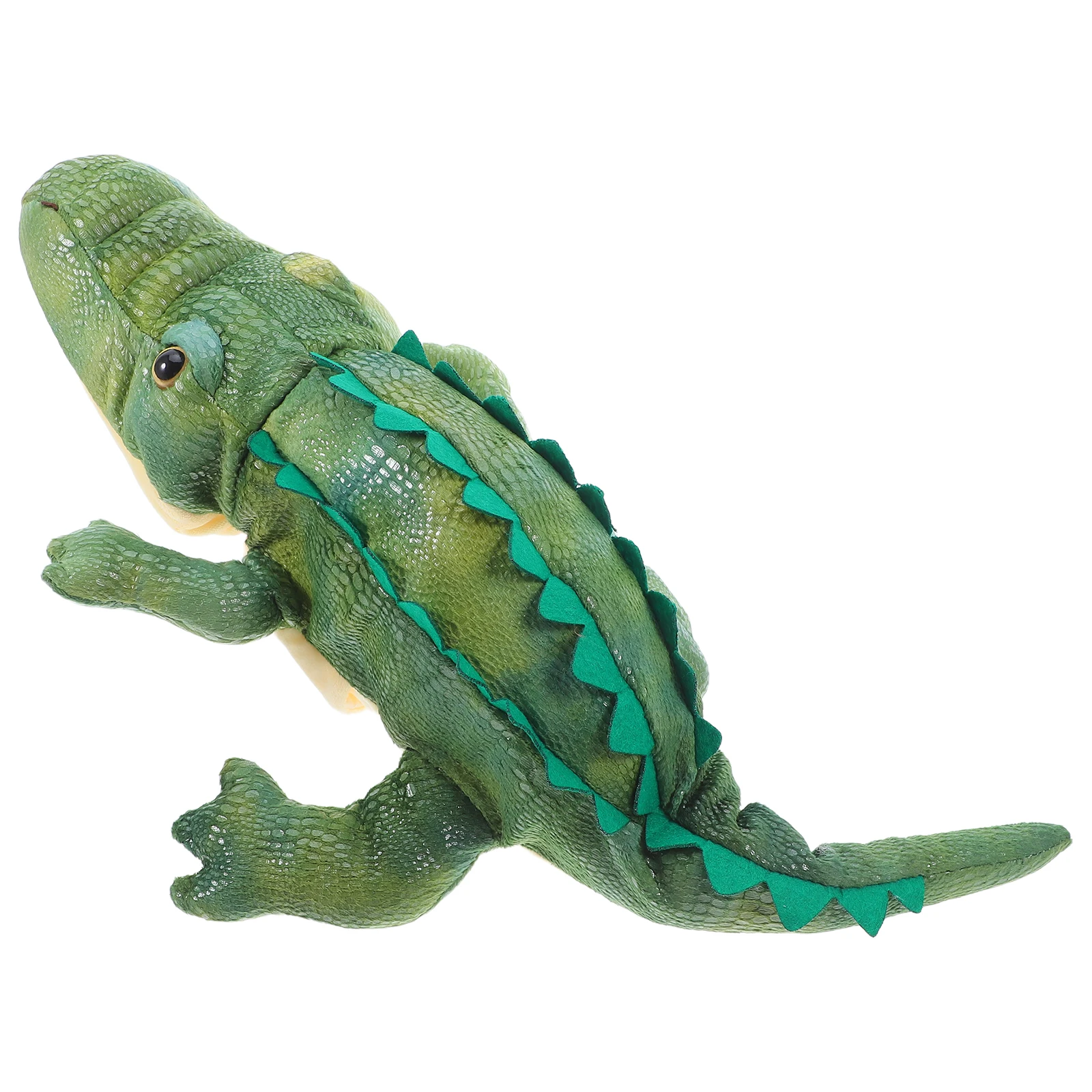 Speelgoed Handpop Knuffeldierpoppen met beweegbare mond Interactief groen Pratend kind